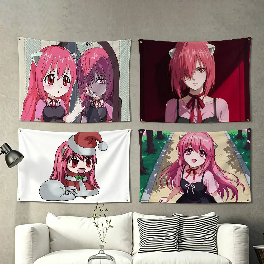 E-Elfen Lied L-Lilium Lucy Flag Suitable For Party Club Outdoor Interior Wall Decoration Banner Fans Gift