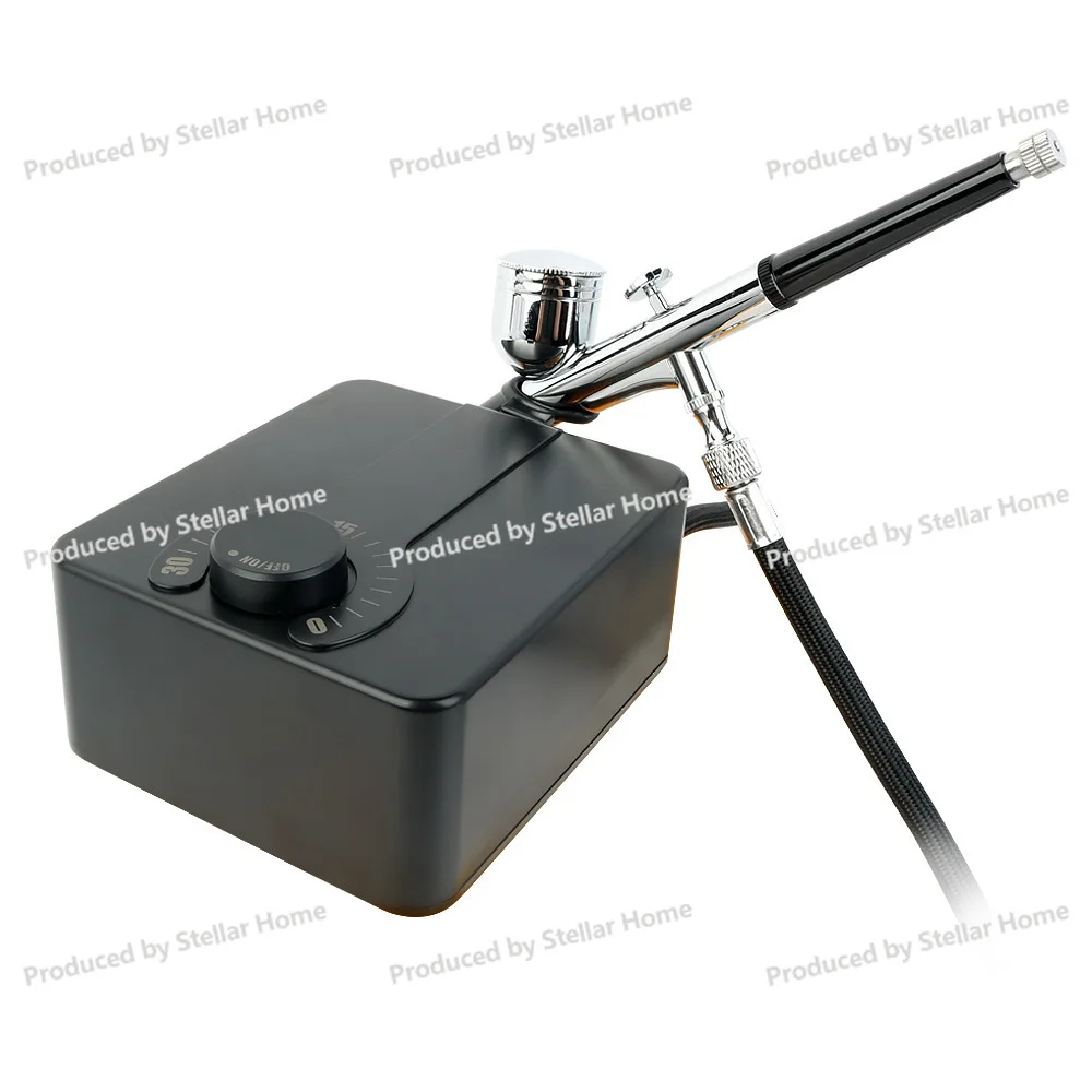 Mini Self-Stop Model Spray Paint Coloring Airbrush Set Nail Art Airbrush Air Pump