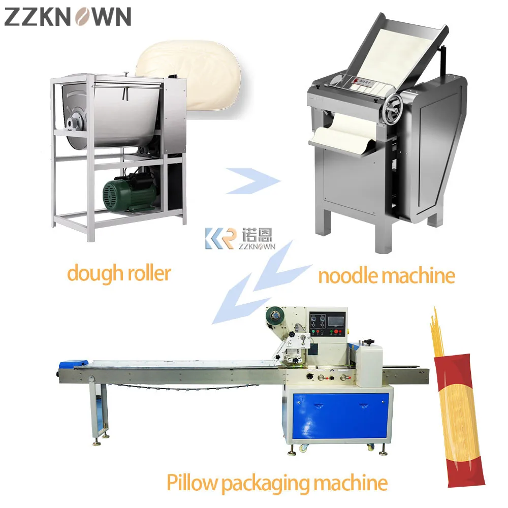 

Instant Noodle Production Line Making Machine Commercial Pasta Production Line Mini Pizza Roll Sheeter Divider Machine