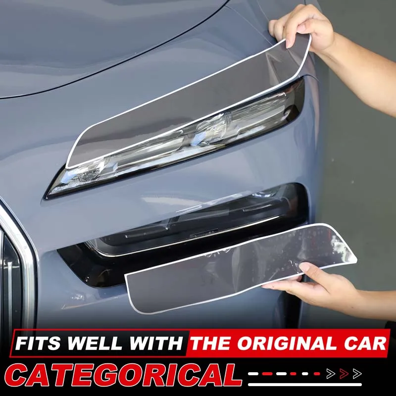 

Для BMW G70 I7 Series 7 2023-2026 автомобильные внешние фары, защита от царапин, ТПУ, защитная пленка, ремонтная пленка против царапин, аксессуары