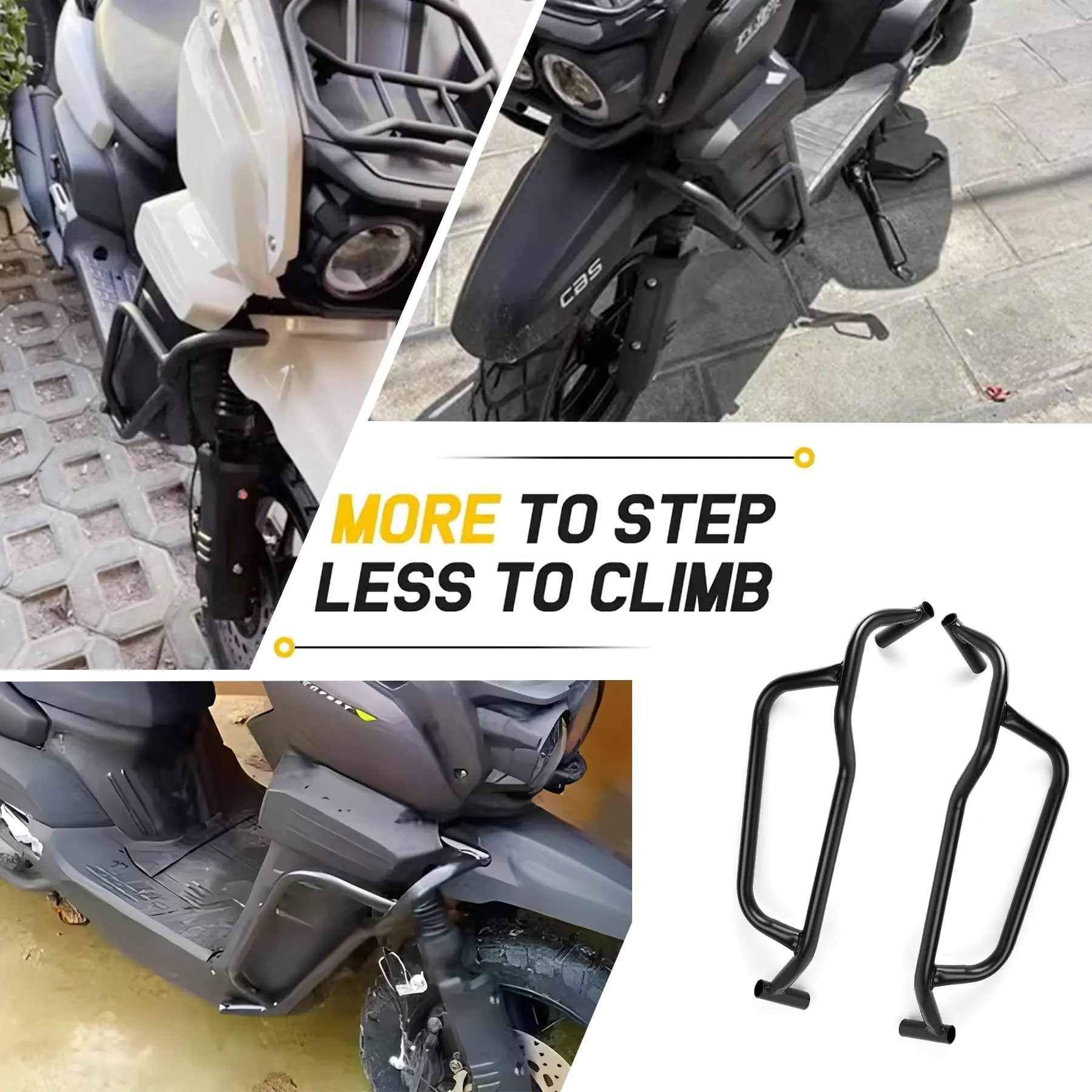 دراجة نارية الحديد الإطار الحرس تحطم بار حامي الملحقات الإطار الحرس تحطم بار صالح ل 2022 2023 ياماها زوما 125