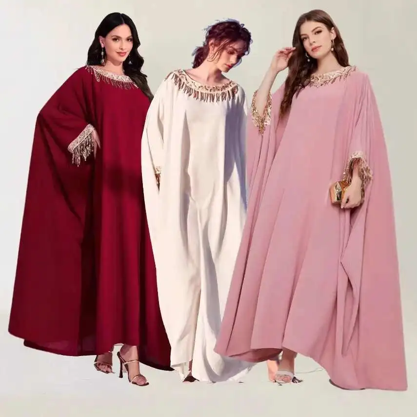 

Women's Arabic Dress, Long Robe, Oversized Elegant Long Skirt Muslim Long Dress Robe Abaya Ramadan Dubai Luxury Islam Elegant