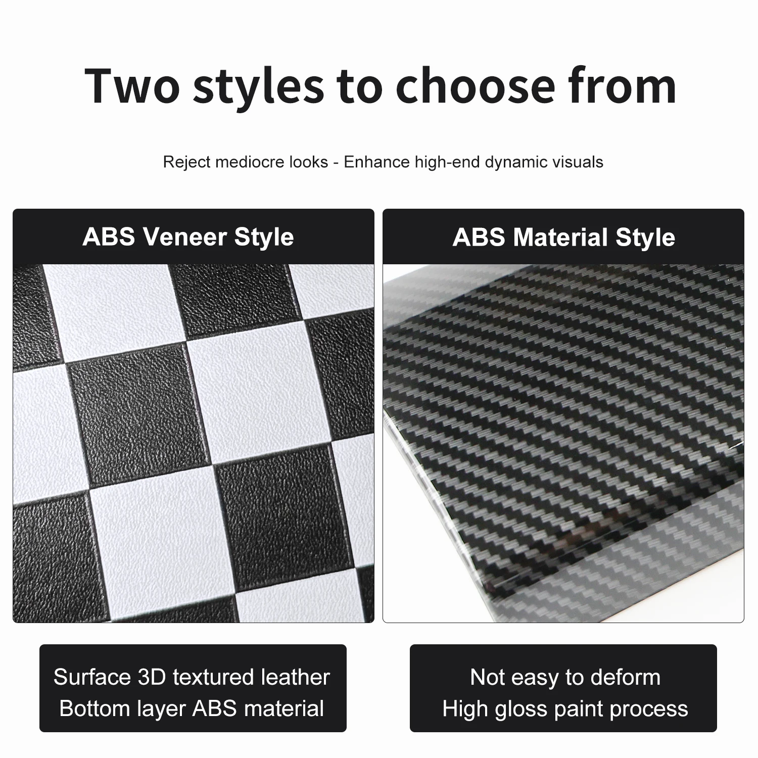 Car Dashboard Decorative Shell ABS Leather For Mini Cooper F55 F56 F57 2014-2021 Center Console Decorative Shell Car Accessories view 4