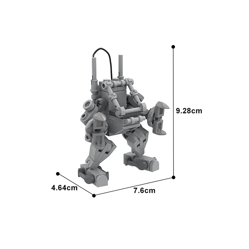 MOC-163877 mini exo-suit robô blocos de construção em miniatura armadura figura modelo tijolos brinquedo colecionável para criança adulto presente natal