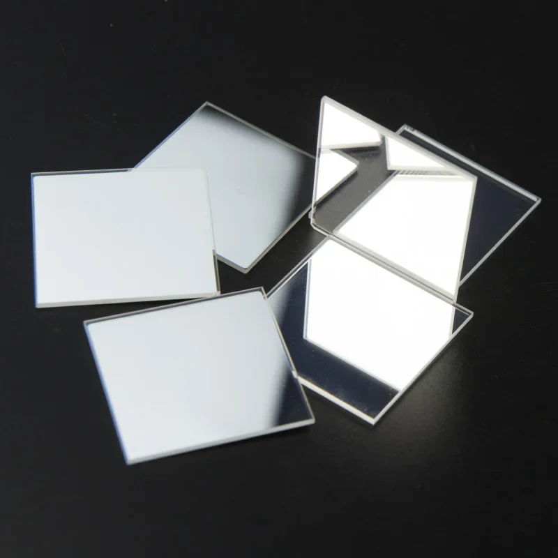 8PCS 35x35mm Optical Front Surface Reflector Mirrors High Reflectivity First Surface Mirror Thickness 1.1mm 2mm 3mm 5mm