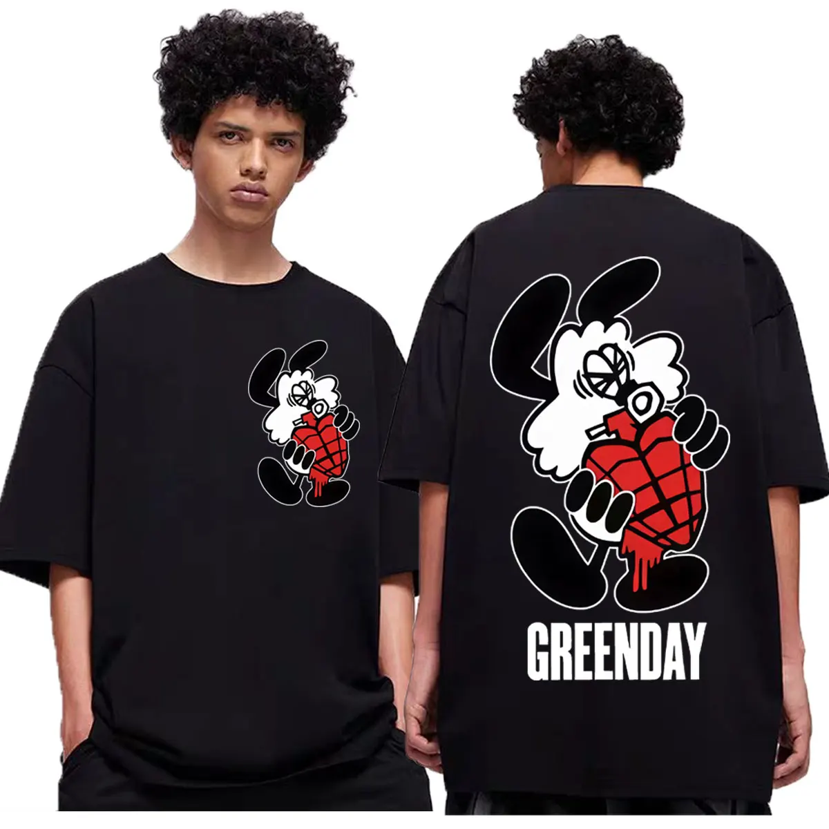 

Rock Band Green Day Cartoon Merch T-shirt High Quality Fashion Short Sleeve T-shirts Men Women Summer Casual Oversized T Shirts