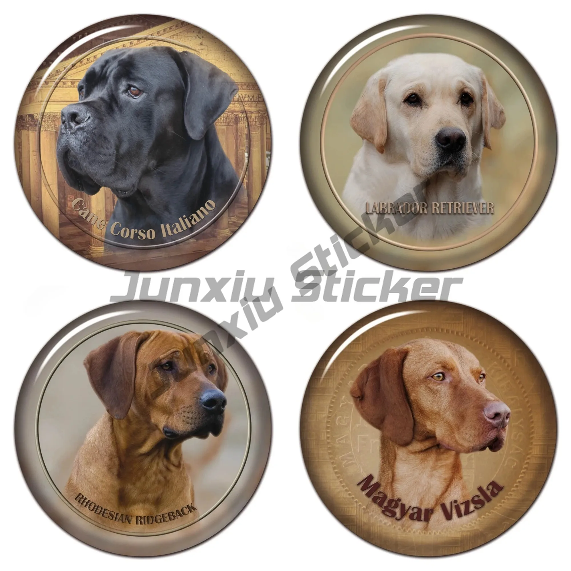 

Various Dog Stickers Self-adhesive Decal Car Sticker Waterproof Auto Decors on Bumper Rear Window Laptop Choose Size