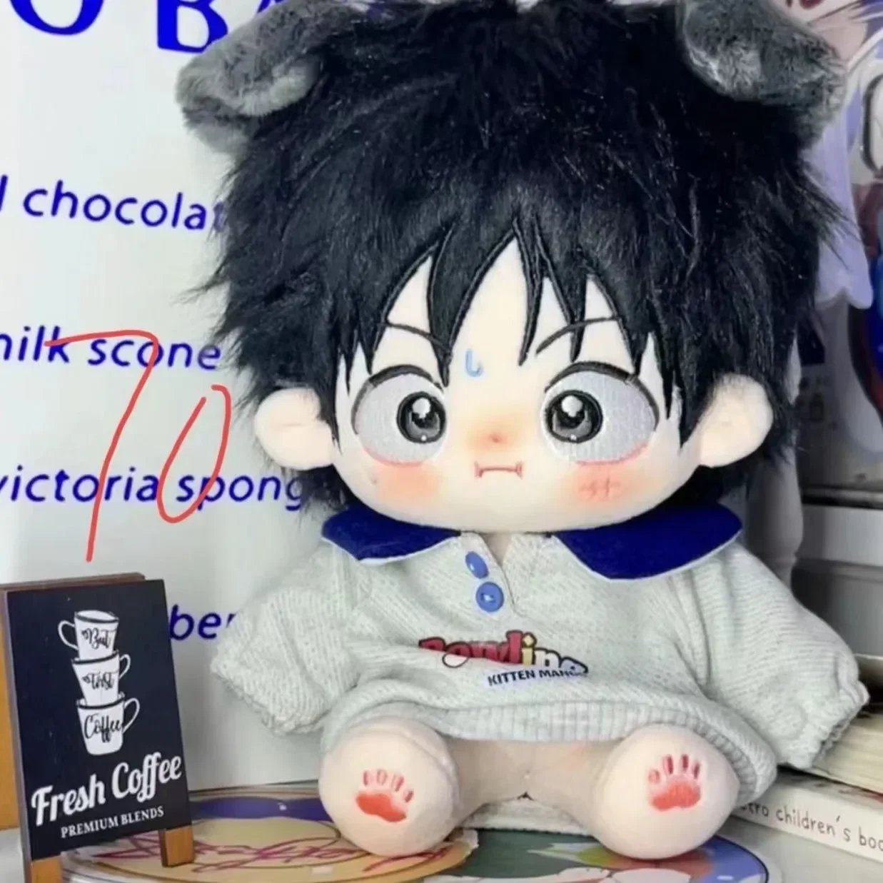 En Stock 20cm moda guapo Anime niños Anime muñeco  peluche Cosplay juguetes  peluche cuerpo desnudo cambiar ropa regalo de N
