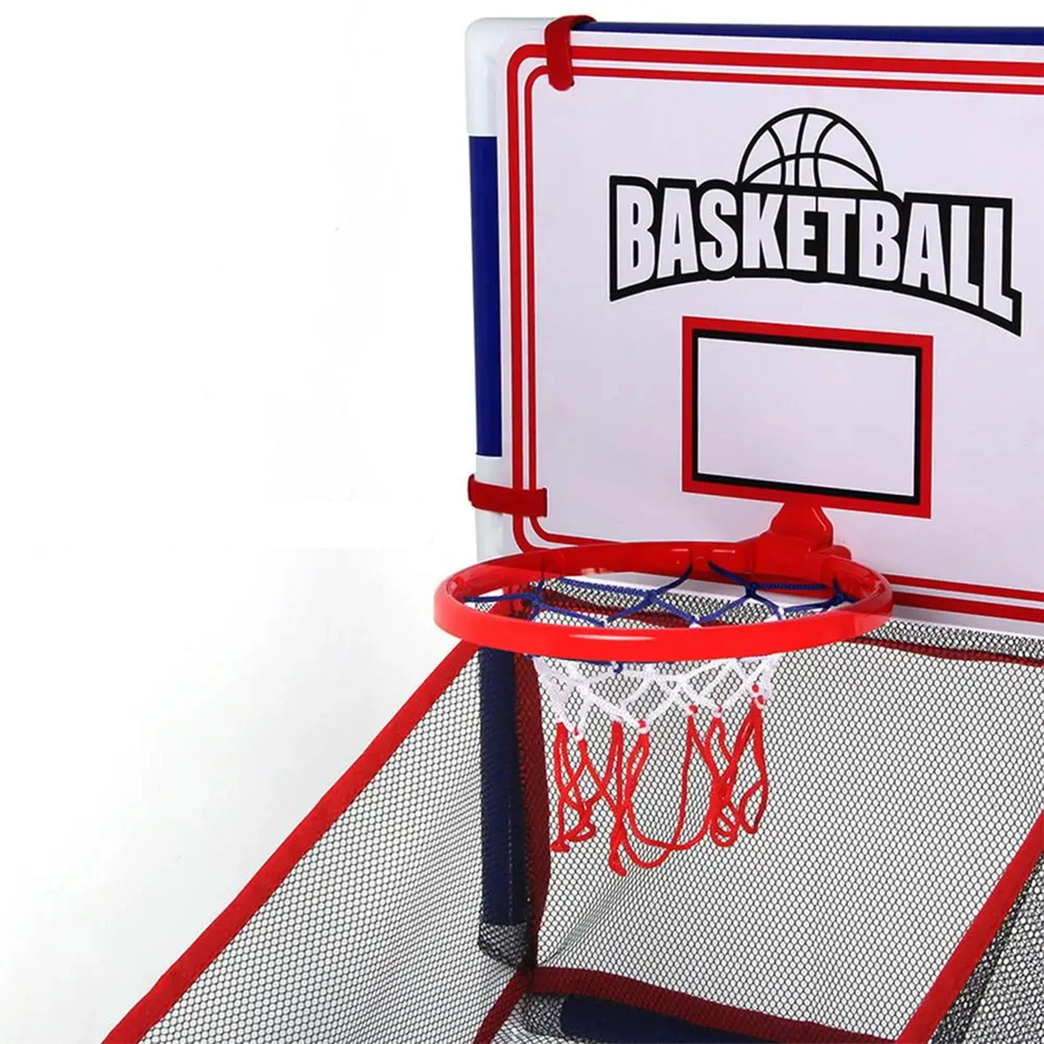 2개의 공이 포함된 어린이용 대형 농구 슈팅 게임 기계 쉬운 조립 인터랙티브 실내 실외 스포츠 장난감