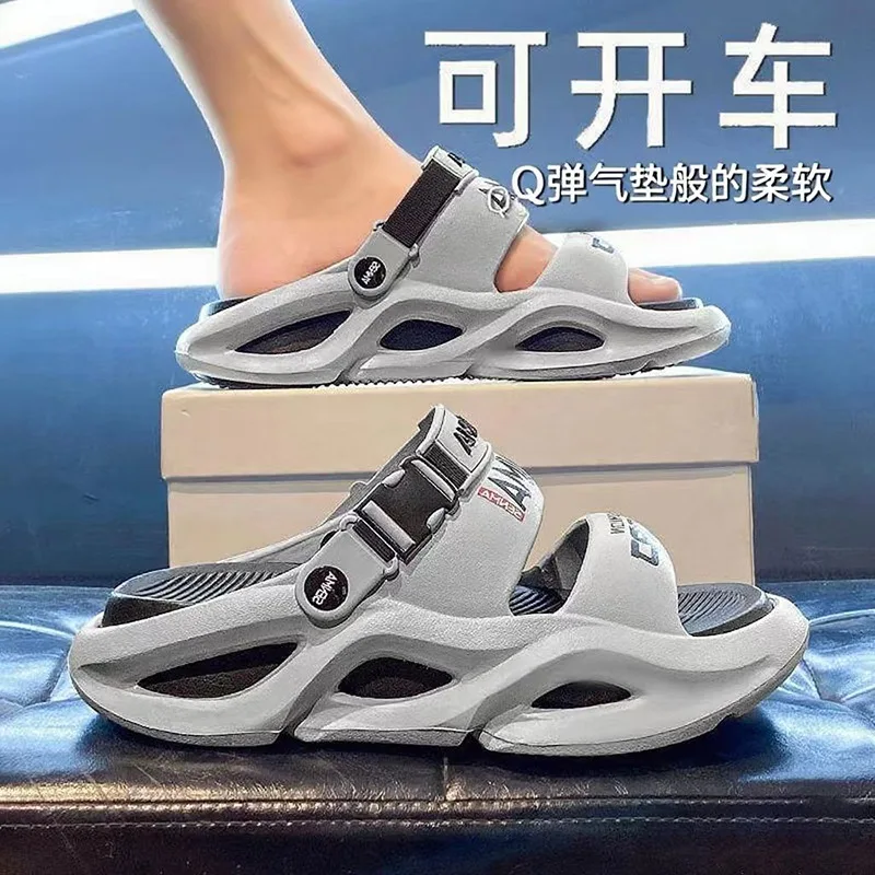 

Men's new soft-soled sandals in summer, thick-soled summer driving two wear wear-resistant breathable fashion beach shoes