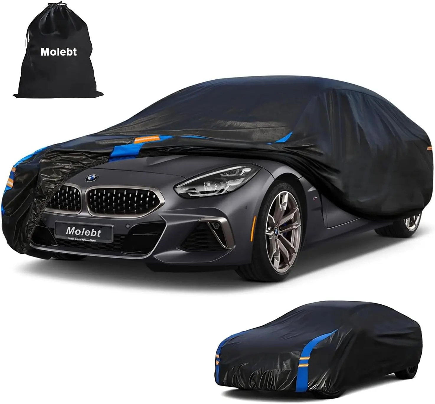 

Водонепроницаемый всепогодный чехол для автомобилей (седаны и купе, 166-178 дюймов) - универсальный размер, защита от солнца, дождя и снега