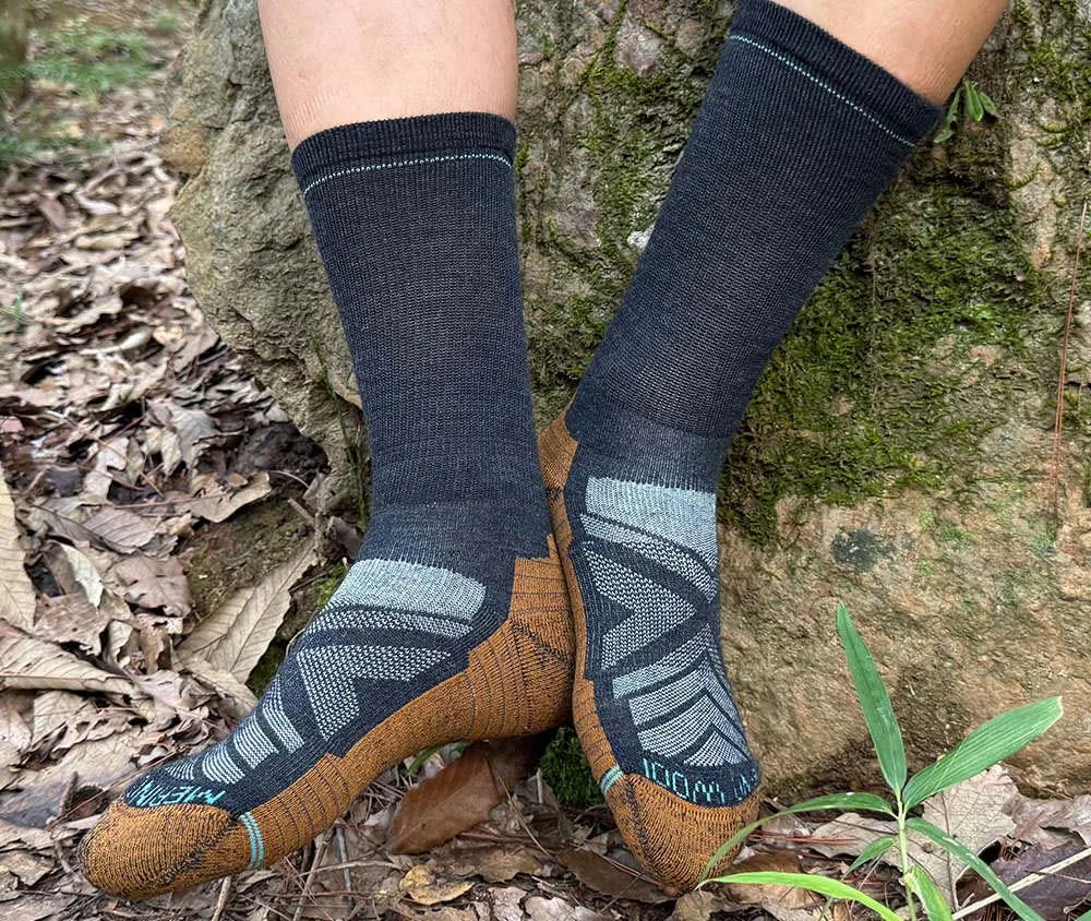 

3 пары походных носков из мериносовой шерсти для мужчин и женщин, осень-зима, теплые походные носки для треккинга, катания на лыжах, охоты, рыбалки, бесшовные для спорта на открытом воздухе