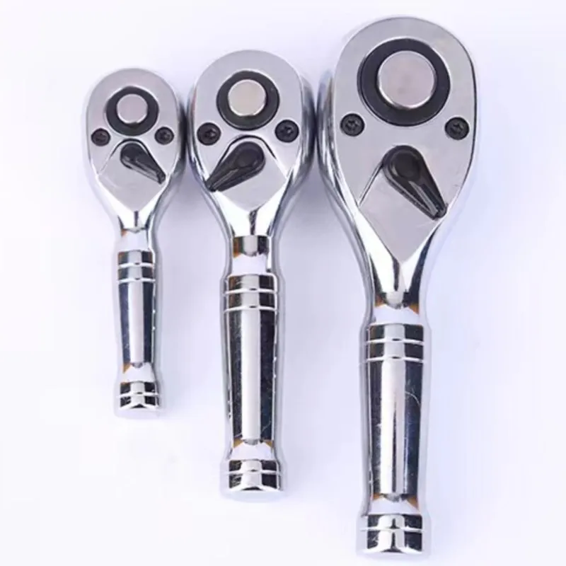 72 Teeth Quick Socket Mini Ratchet Wrench Spanner 1/4 3/8 1/2 Big Medium Small Fly Two-way Horns Short Handle Repair Hand Tools