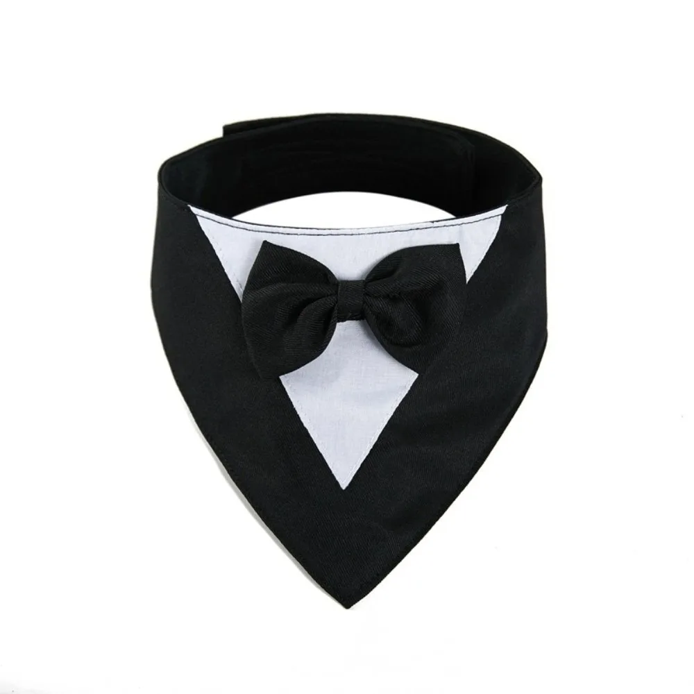 

Saliva Towel Dog Bow Tie Business Suit Comfortable Pet Bandana Fashion Cute Cat Triangle Scarf Wedding Pet Accessories