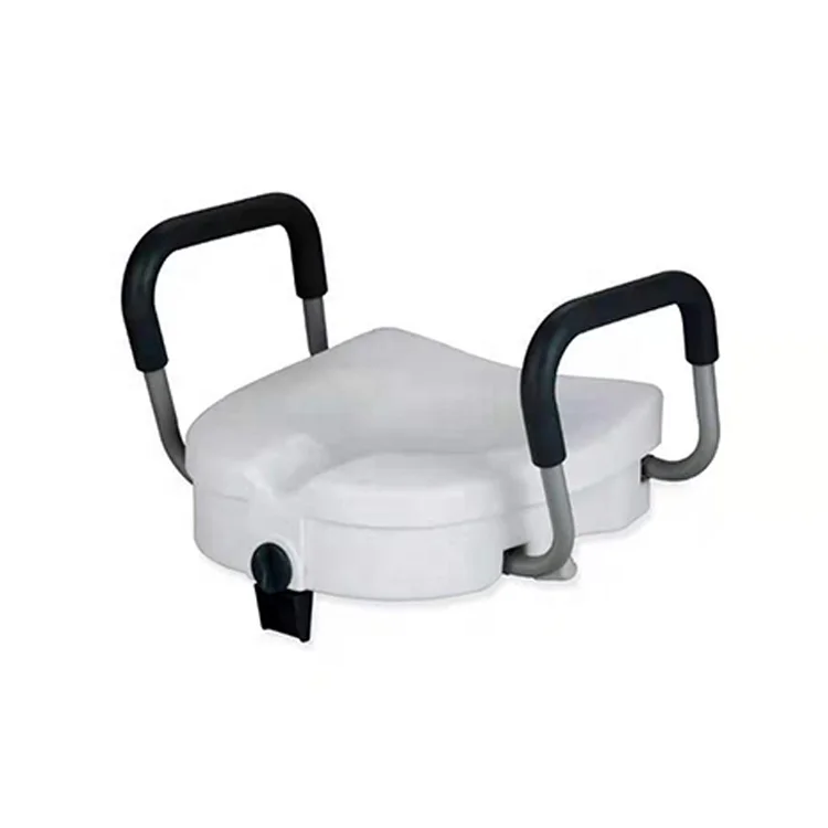 Customized white PP material heightened toilet seat model 8007, 300 pounds heightened t seat II, suitable for the elderly