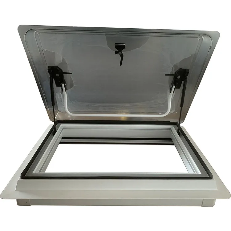 رائجة البيع الألومنيوم الإطار الاكريليك والزجاج المقسى RV سقف تنفيس كوة لمقطورة تخييم القافلة #6