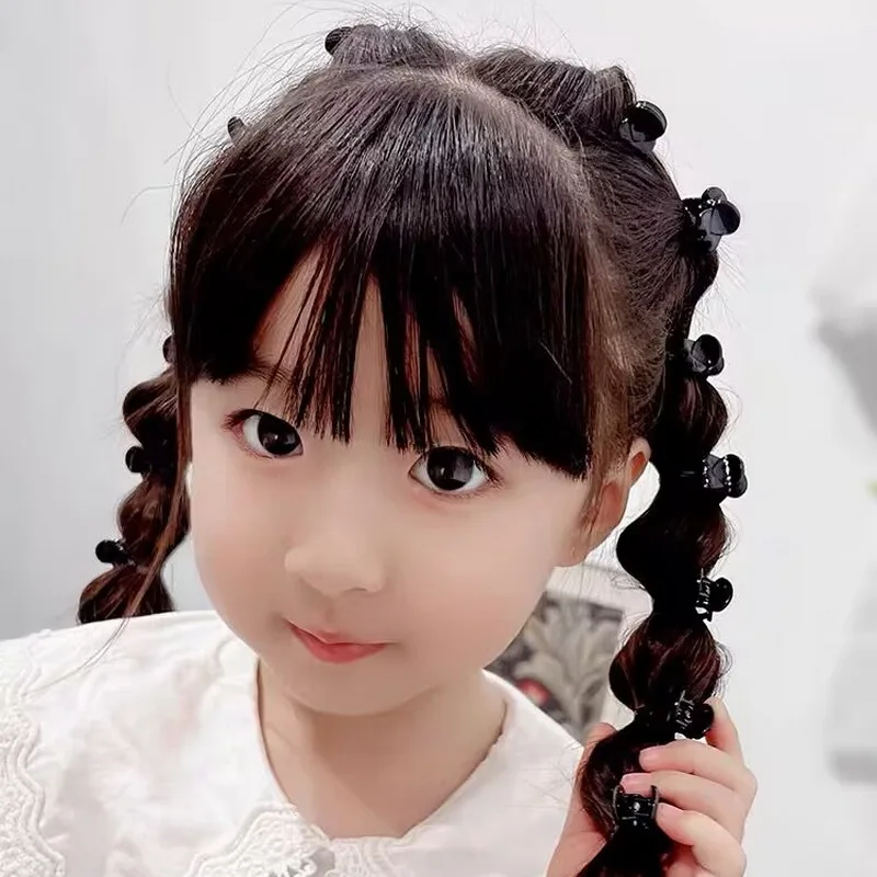12 teile/satz süße kleine Haar Krallen clips für Mädchen Mini Haars pange Klaue Kinder Haar Krabben Dame Kinder Haarnadeln Prinzessin Haarschmuck – Detail 1