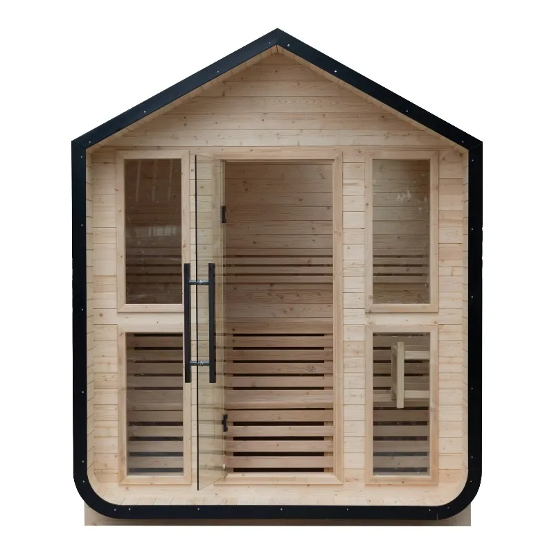 

Customized Solid Wooden Home Sauna 4 Person Outdoor Sauna Indoor Suit Buiten Dome Cabin Exterior Zelt De Madera