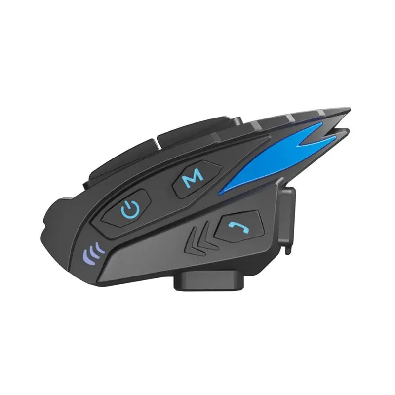 Leading-Edge-Advanced Motorcycle Helmet Intercom Headset With Bluetooth 5.1, 10-Person Network And 2Km Distance