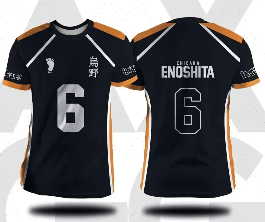 Haikyuu Fukurodani Hinata Cartoon Anime Cosplay Herren Trikot Kurzarm Kinder T-Shirt Kleidung Unisex Top Mode Herren Radsport T-Shirt – Detail 15
