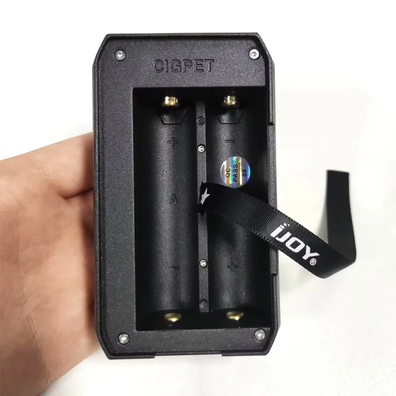 Caricabatteria originale 2 slot 1-126W di alimentazione ricarica USB con Display a LED caricabatteria Cigpet Capo per batterie doppie 18650