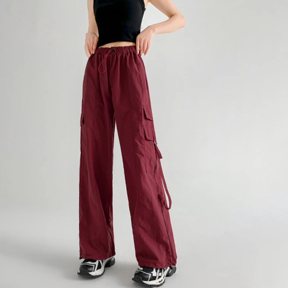 速乾パンツレディーススポーツパンツ L M ファッショナブルなルーズパンツ女性のためのルーズズボン弾性生地レギュラー丈