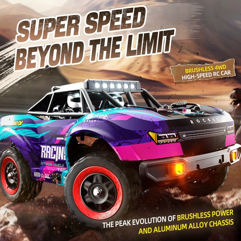 

Scy 1:18 Rc Car 50Km/h 4Wd Off-Road Vehicle Brushless Remote Control Short Card Climbing Truck Rc Racing Vehicle Children Gift