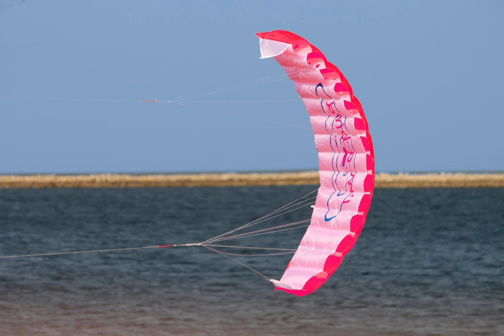 Outdoor Fun Sports Power Dual Line Stunt Parafoil Fallschirm Regenbogen Sport Stranddrachen für Anfänger – Detail 4