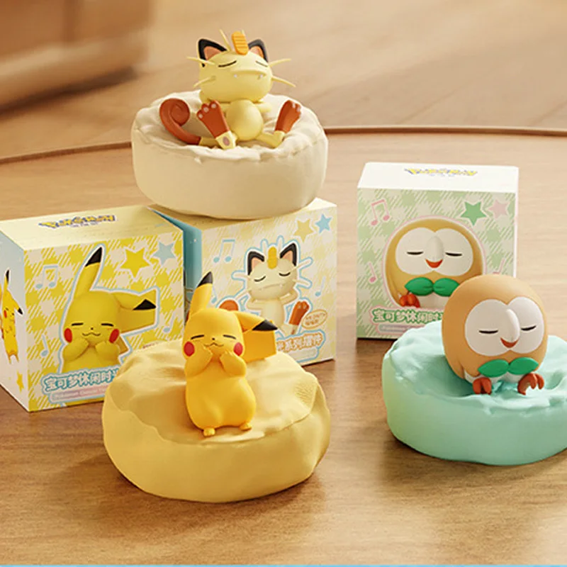 

Anime Pokemon Casual Time Sleeping Series Blind Box Figures Model Desktop Ornament Decoration Statue Surprise Gifts Collectible