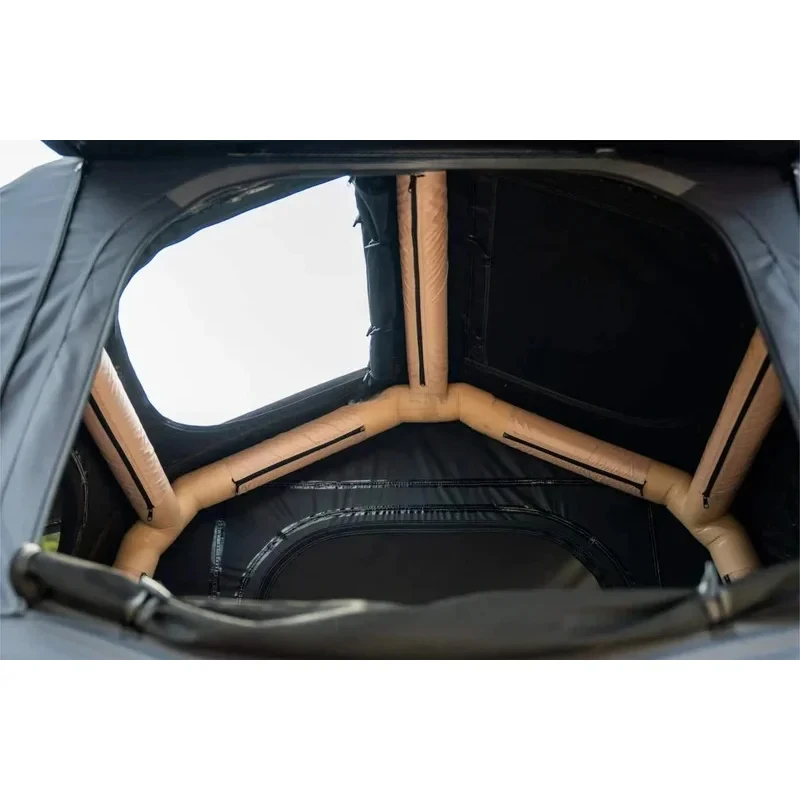 

outdoor camping suv cars truck black inflatle roof top blow up car tent