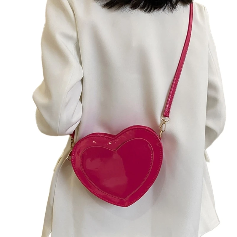 Elegante borsa a tracolla in unita Borse versatili pratiche a forma cuore adatte per occasioni quotidiane o speciali