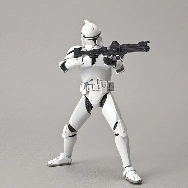 Bandai Star Wars Anime Boba Fett  Clone Trooper Action Figures The Mandalorian 1/12 Plastic Model Kit Death Trooper In Stock