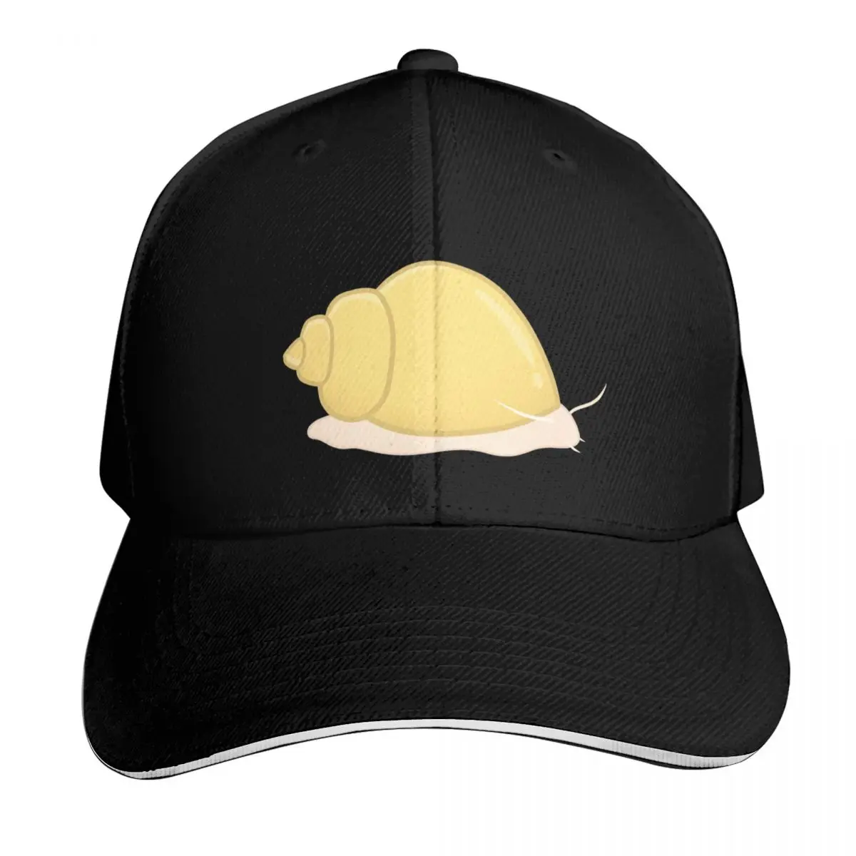 Gold Mystery Snail Baseball Cap Casual Daily Wear Quick Dry Performance Cotton Twill Breathable