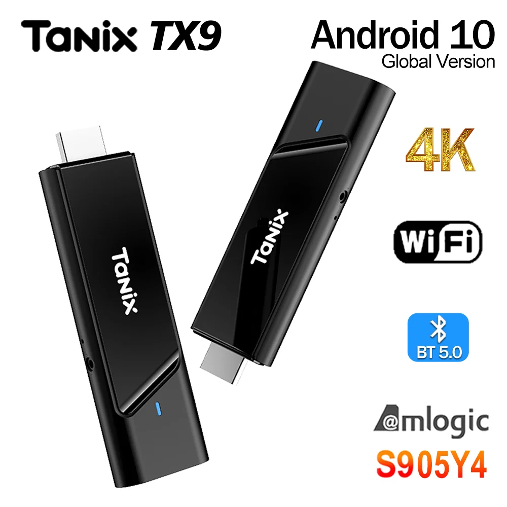 ТВ-приставка Tanix TX9 на базе Amlogic S905Y4, Android 10, 4K Ultra HD, с двухдиапазонным Wi-Fi 5G и Bluetooth 5.0