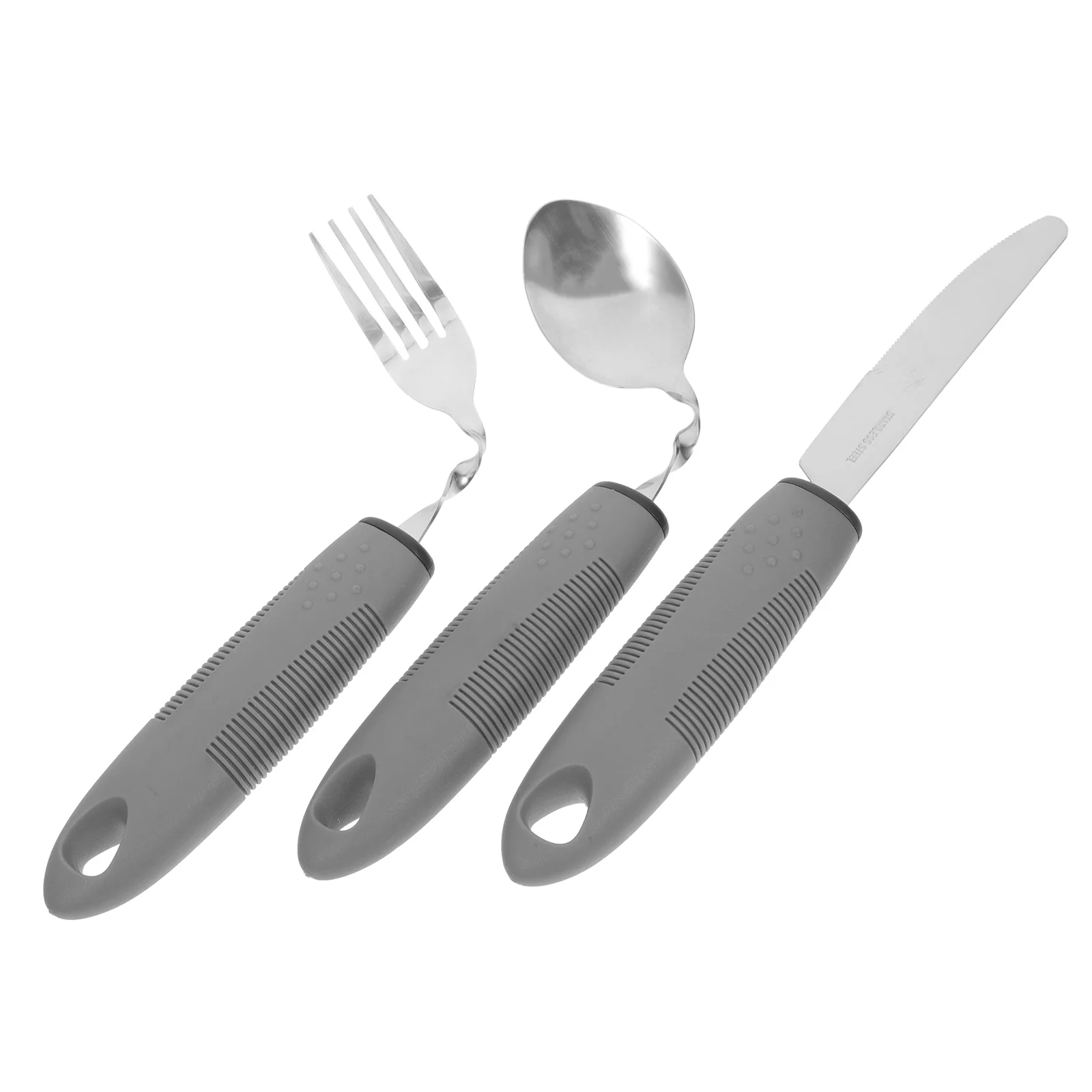 Appliance Forks and Spoons Elder Utensil Disabled Silverware 430 Stainless Steel Adaptive Eating Utensils