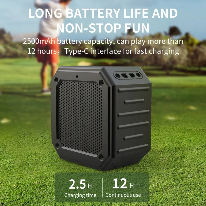 Portable Magnetic Golf Cart Accessories 1 PCS Wireless Enhanced Bass 15W Golf Speaker Caixa De Som Bluetooth Speaker Sound Box