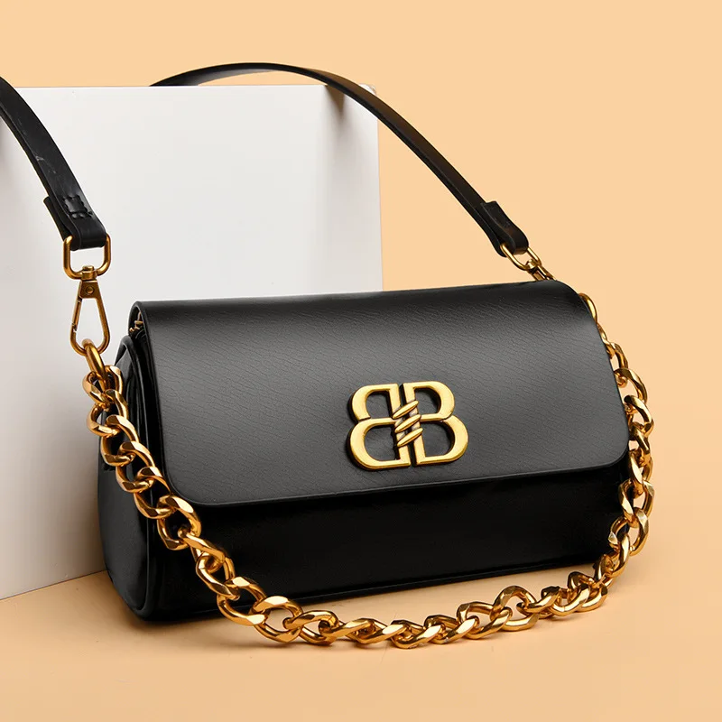 2025 New Soft Leather Pillow Bag - Mini Chain Crossbody Purse, Lightweight Spacious Tote for Women, Trendy Daily Essential