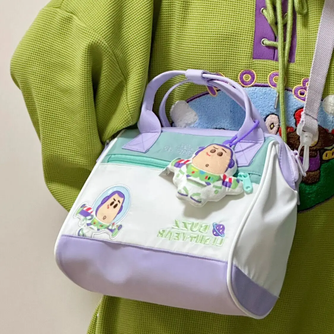 Disney Toy Story Handtas Buzz Lightyear Hoodie Leuke schoudertas Crossbody draagtas met grote capaciteit