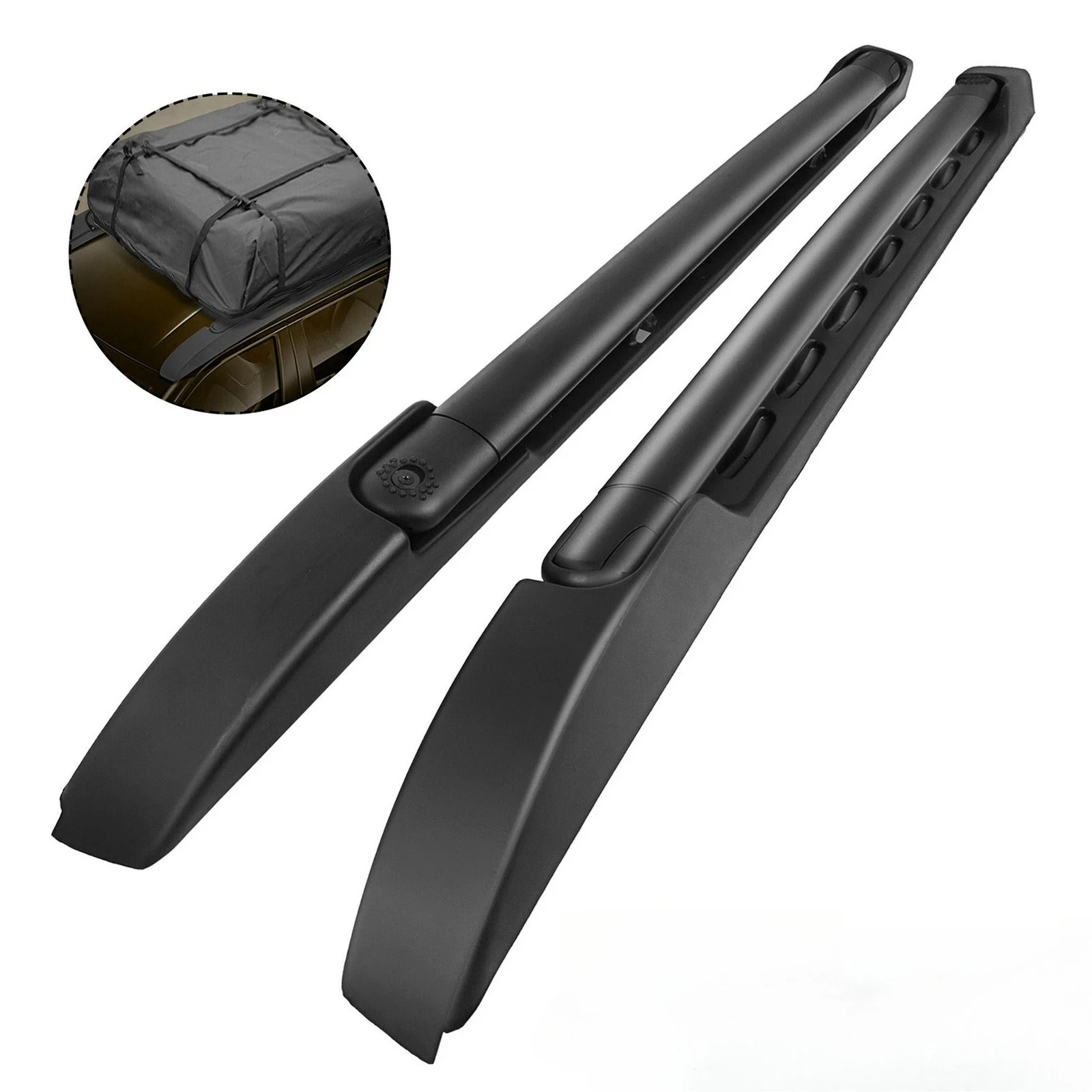 For 2005-2023 Toyota Tacoma Double Cab Top Roof Rack Cross Bars Side Rails Set