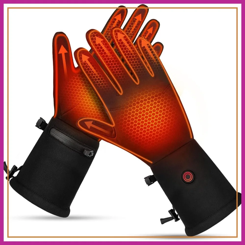 Rechargeable Heated Gloves for Men Women - Ideal for Running, Cycling, Walking, Gaming & Indoor Activities