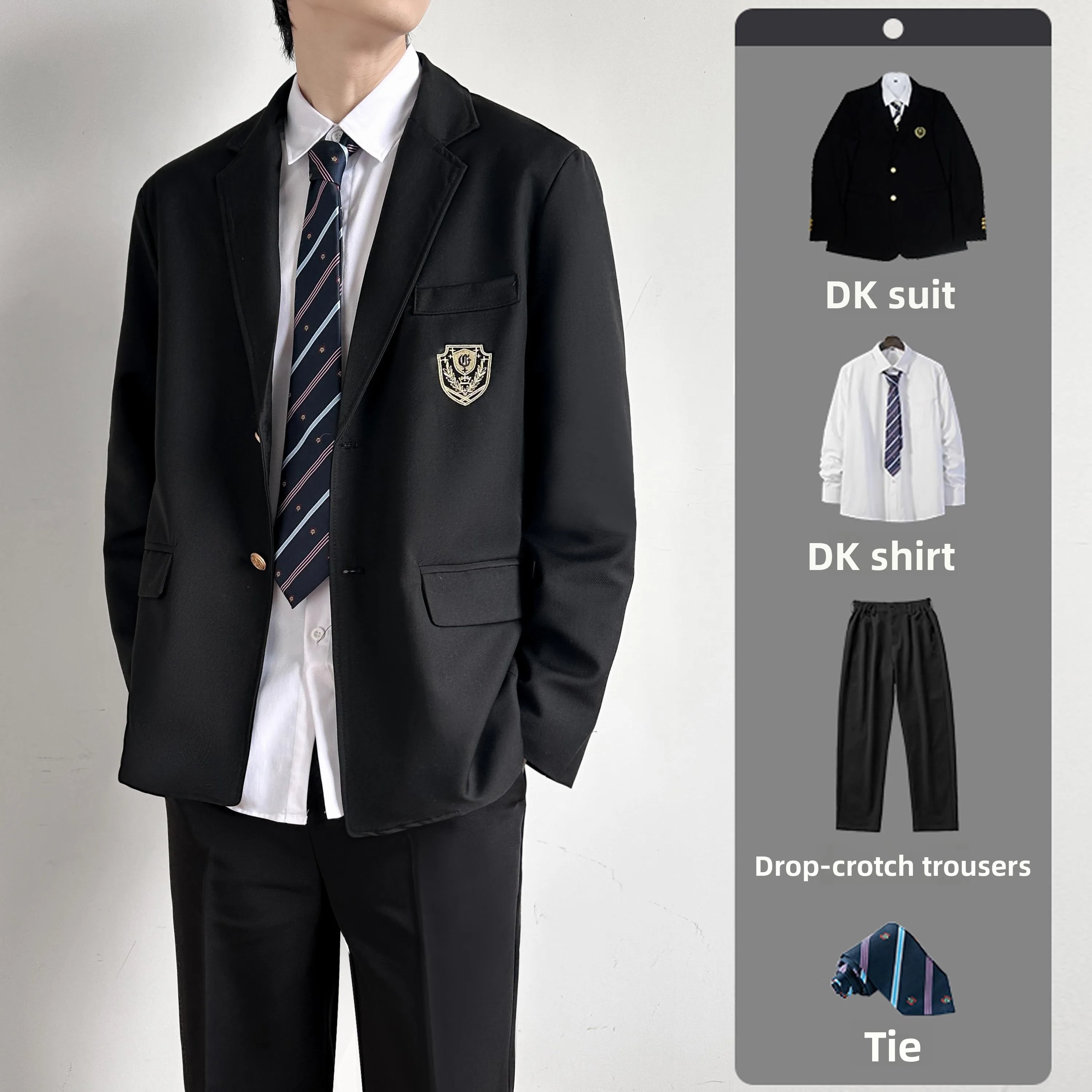 

Полный комплект для мальчиков, высокая школа, orm Jaet Western Sle Coat Briti College Design, класс младших классов, orm Outfit