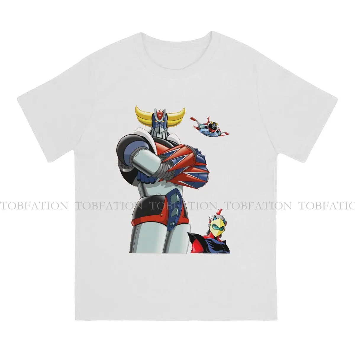 Anime UFO Robot Grendizer Actarus Goldorak Tshirt Graphic Men Tops Vintage Homme Summer Clothing Cotton Harajuku T Shirt