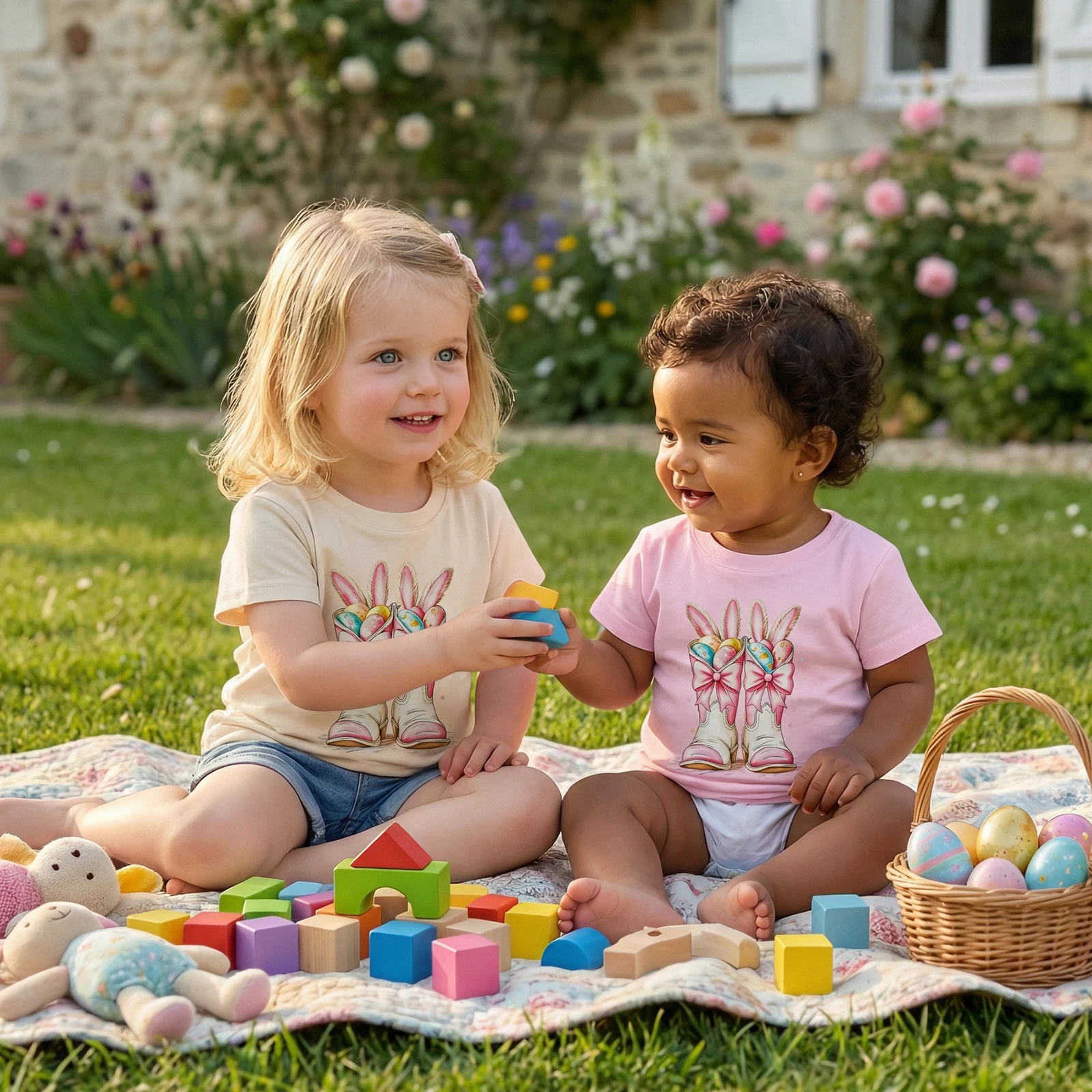

Летние детские футболки для девочек с коротким рукавом, принтом в виде ушек кролика и ботинок, повседневная одежда