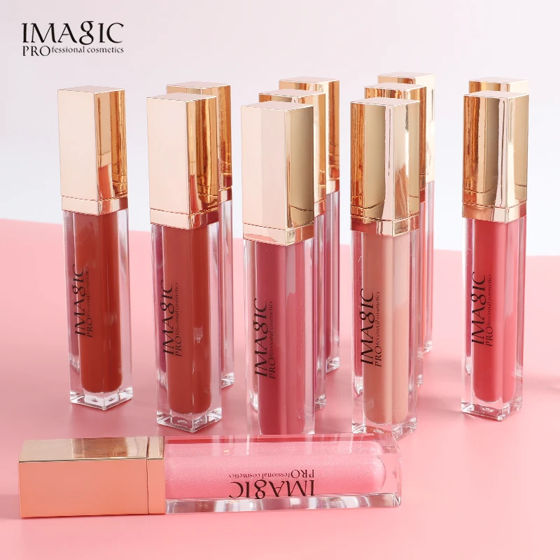 1~4PCS Long-lasting Lip Glaze Glossy Hydrating Lip Color Lip Gloss Popular Hot-selling Imagic Lipstick Smooth