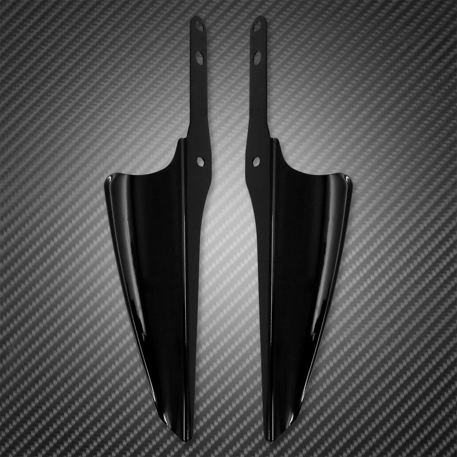 Motorcycle Black Fork Front Wind Baffle Windshield Deflector Trim For Harley Touring Electra Street Glide Road King FLHXS 95-22