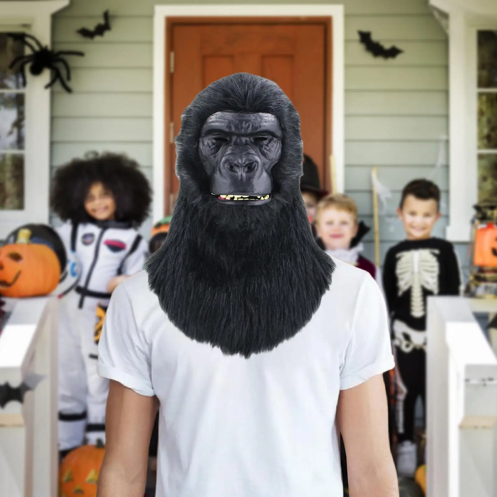 

Голова гориллы, маска, карнавальный косплей, рождественский реквизит, костюм животного на Хэллоуин