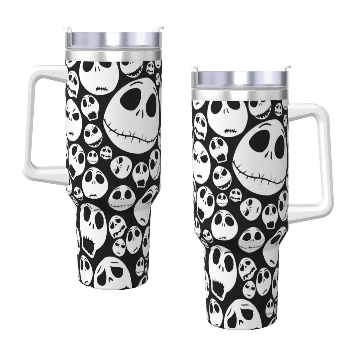 The Nightmare Before Christmas Tumbler Jack Cartoon Hot Drinks Water Bottle Portable Stainless Steel Thermal Mug