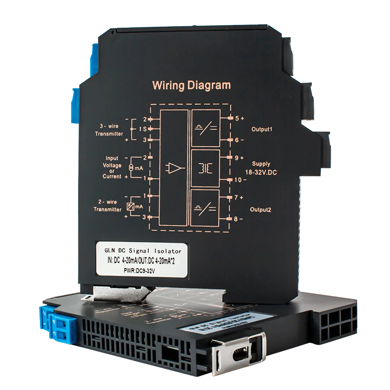 DC 4-20ma input analog signal isolator converter / signal splitter with 4-20ma output