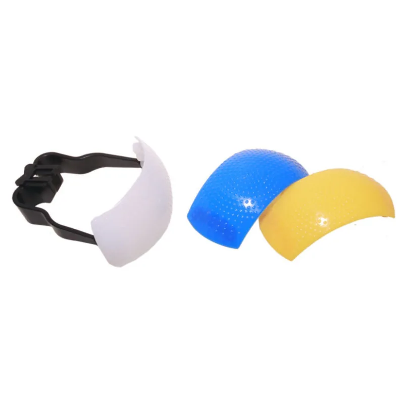 Afbeelding 6: NIEUWE 3 Kleur 3 in 1 Pop-Up Flash Diffuser Cover voor Canon Nikon Pentax Kodak DSLR SLR Flash Bounce Diffuser Cover