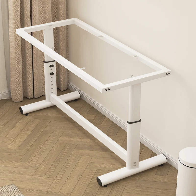 Table legs adjustable lifting base dining table leg shelf can be wrought iron paint thickened office conference desk shelf